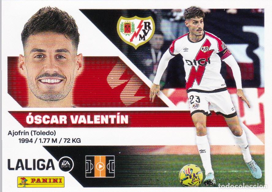 Cromos de f&uacute;tbol: ESTE 2026-27 * &Oacute;SCAR VALENT&Iacute;N * N&ordm; 13 - DEL RAYO (NUEVO DE SOBRE) (A-20)