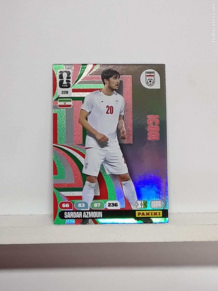 Cromos de f&uacute;tbol: ADRENALYN MUNDIAL 2026 WORLD CUP 26 ALBUM PANINI N 228 IRAN SARDAR AZMOUNI