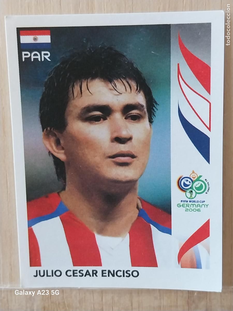 Cromos de f&uacute;tbol: ENCISO 123 PARAGUAY *** GERMANY 2006 PANINI CROMO ORIGINAL SIN PEGAR NUNCA ++