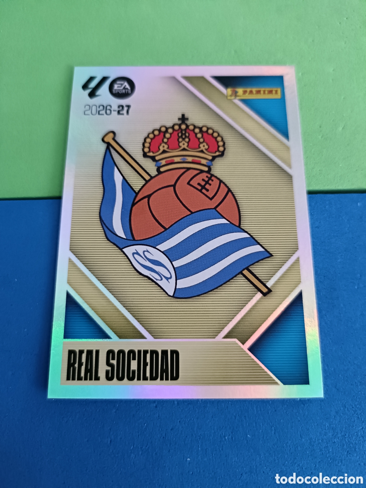 Cromos de f&uacute;tbol: Panini cromos stickers Liga este 2026 2027 26 27 - Real Sociedad 1 Escudo
