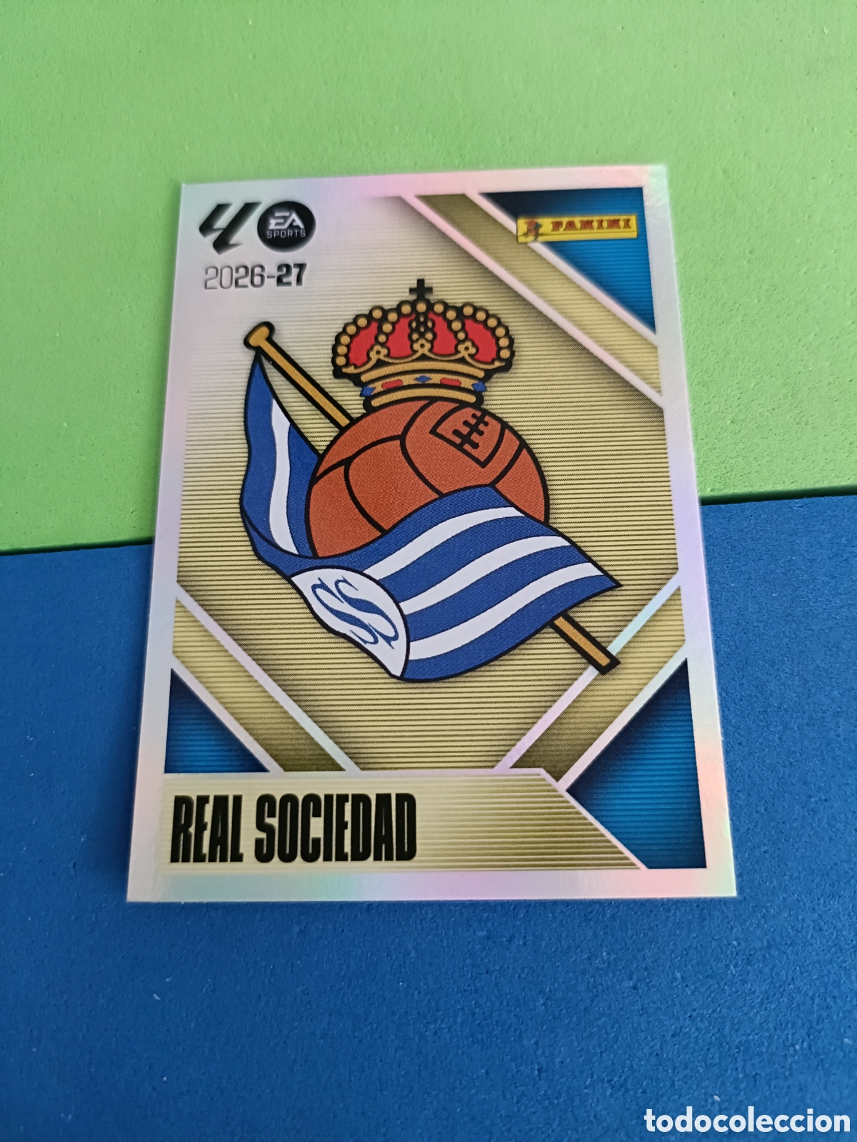Cromos de f&uacute;tbol: Panini cromos stickers Liga este 2026 2027 26 27 - Real Sociedad 1 Escudo
