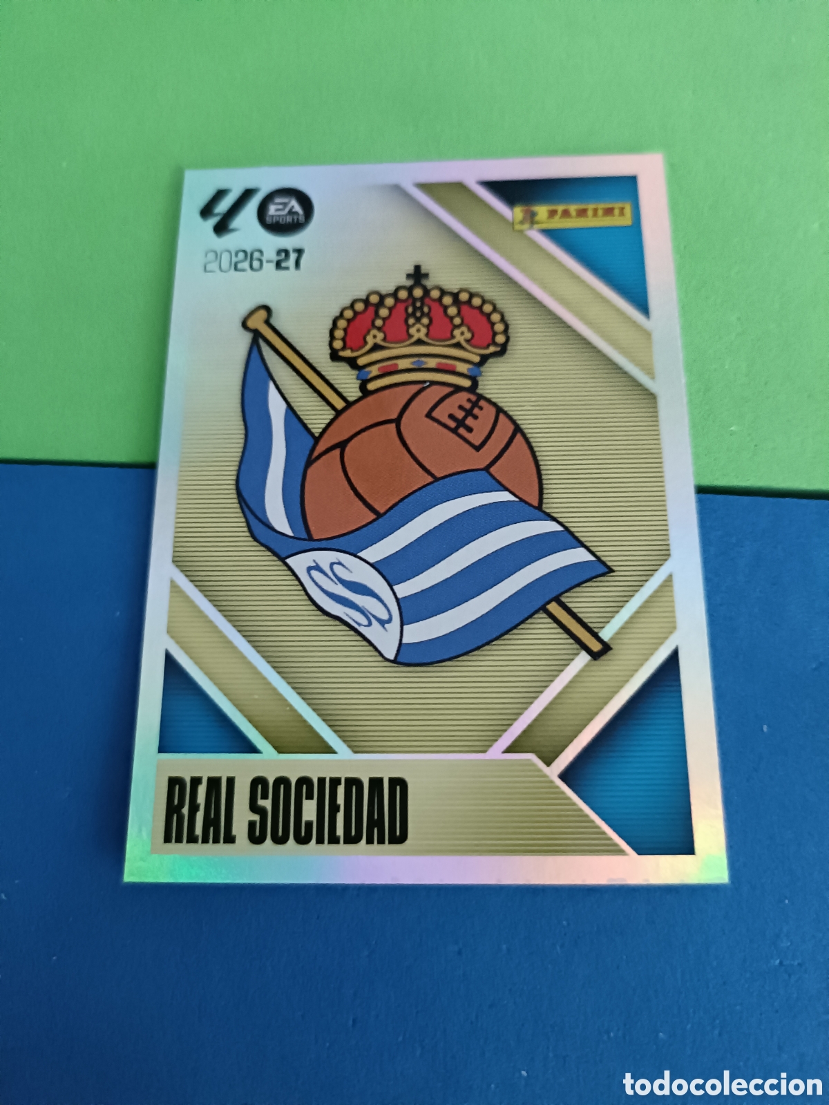 Cromos de f&uacute;tbol: Panini cromos stickers Liga este 2026 2027 26 27 - Real Sociedad 1 Escudo