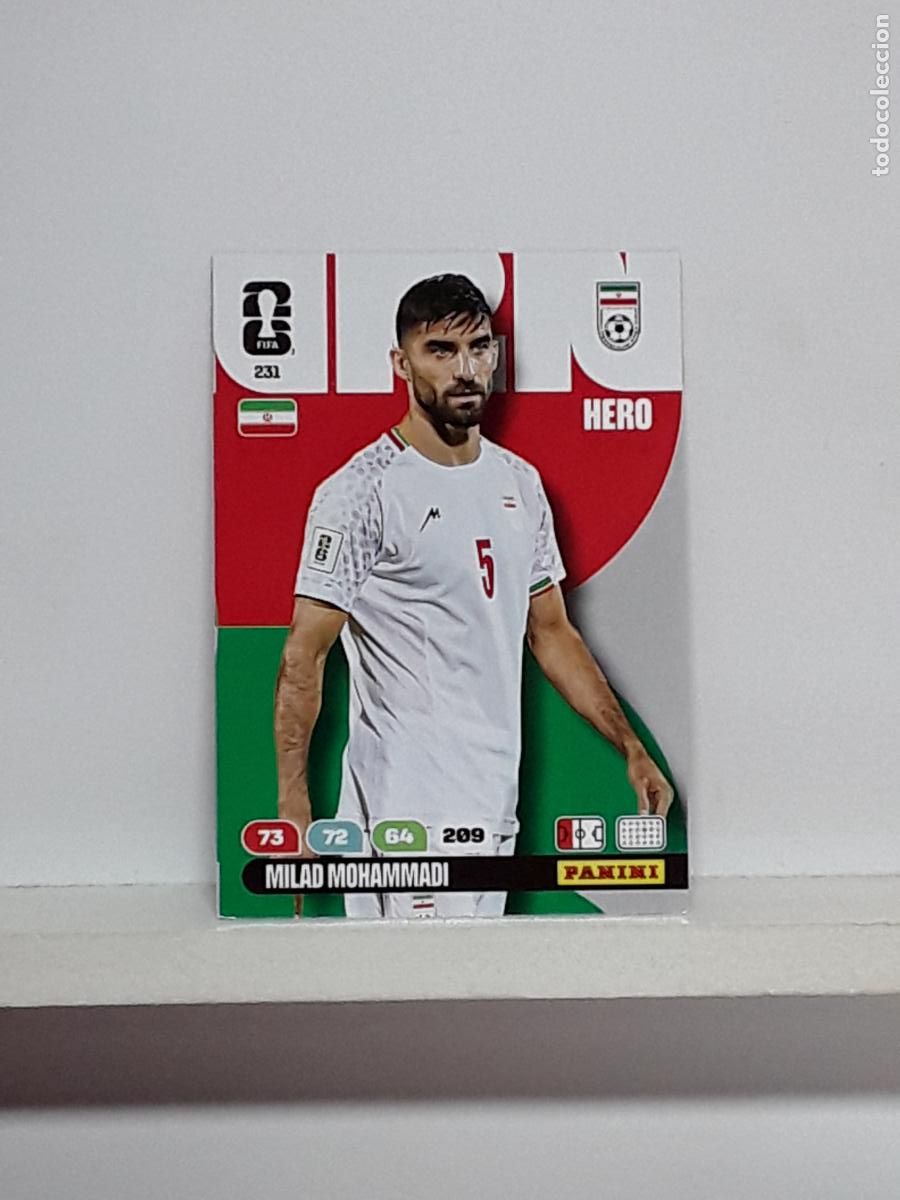 Cromos de f&uacute;tbol: ADRENALYN MUNDIAL 2026 WORLD CUP 26 ALBUM PANINI N 231 IRAN MILAD MOHAMMADI