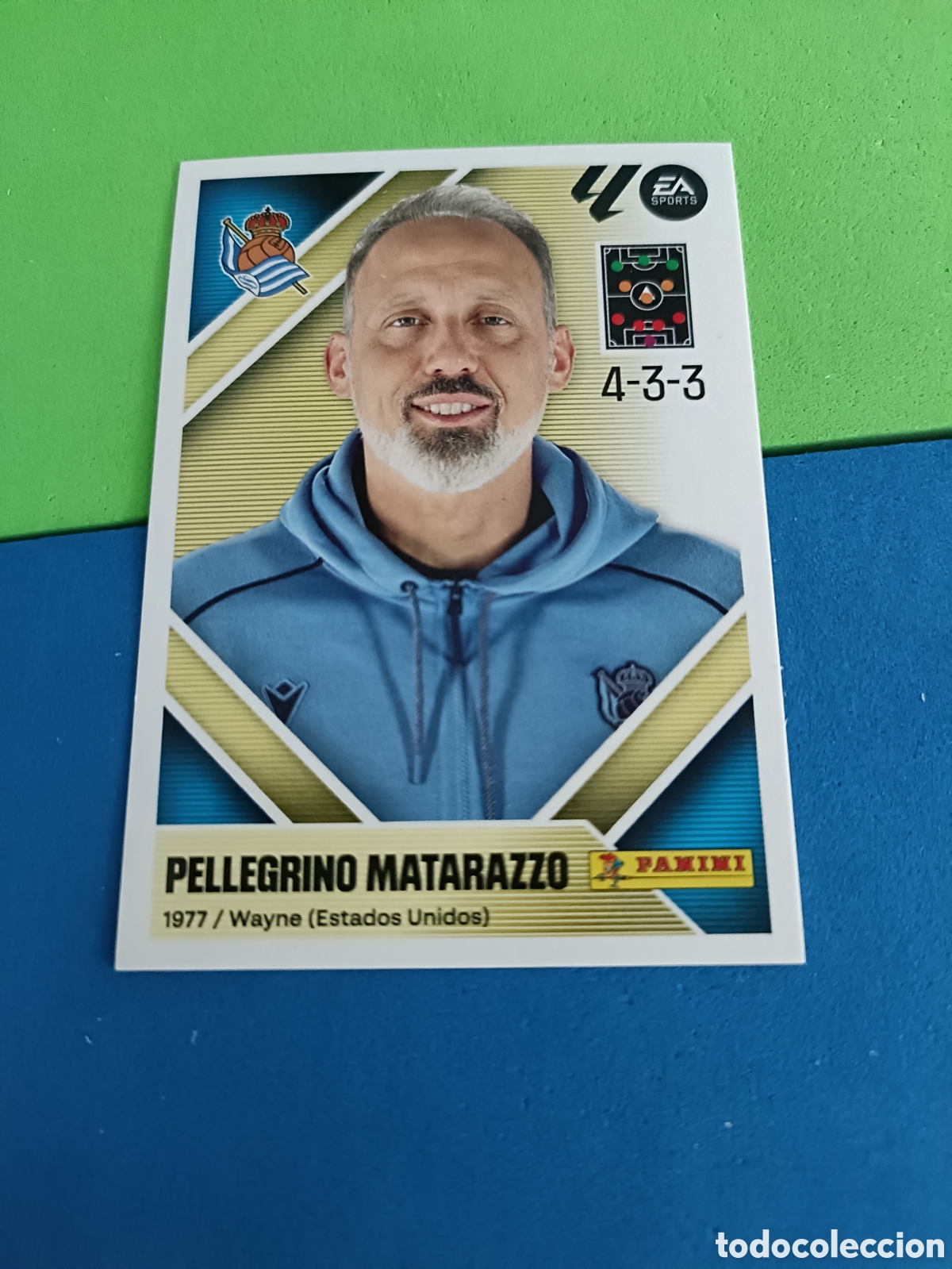 Cromos de f&uacute;tbol: Panini cromos stickers Liga este 2026 2027 26 27 - Real Sociedad entrenador 2 Matarazzo