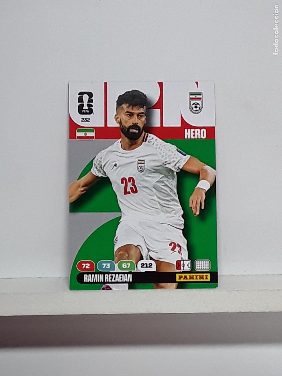 Cromos de f&uacute;tbol: ADRENALYN MUNDIAL 2026 WORLD CUP 26 ALBUM PANINI N 232 IRAN RAMIN REZAEIAN