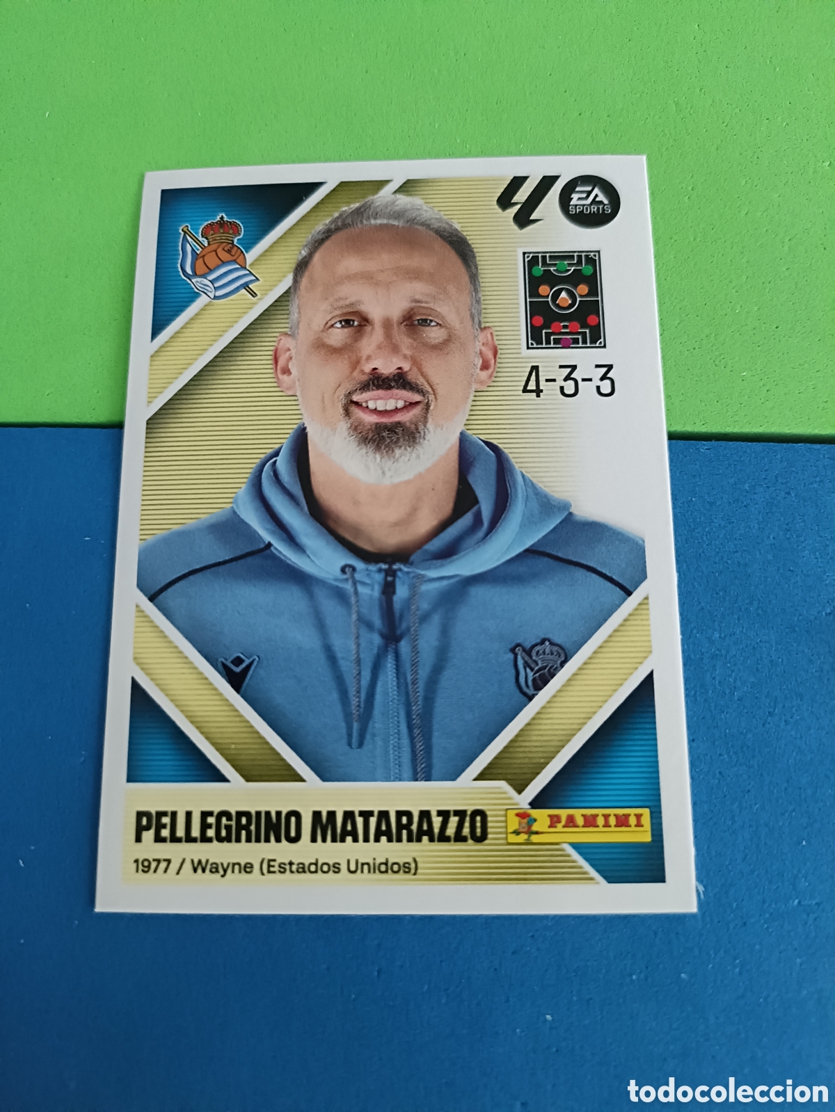 Cromos de f&uacute;tbol: Panini cromos stickers Liga este 2026 2027 26 27 - Real Sociedad entrenador 2 Matarazzo