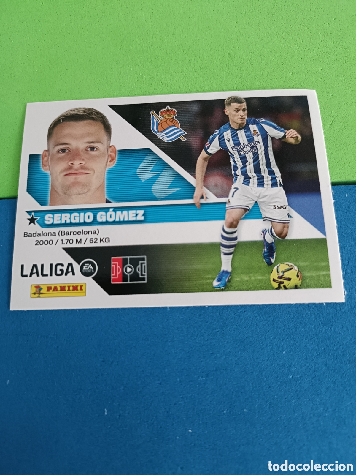 Cromos de f&uacute;tbol: Panini cromos stickers Liga este 2026 2027 26 27 - Real Sociedad 8 Sergio G&oacute;mez