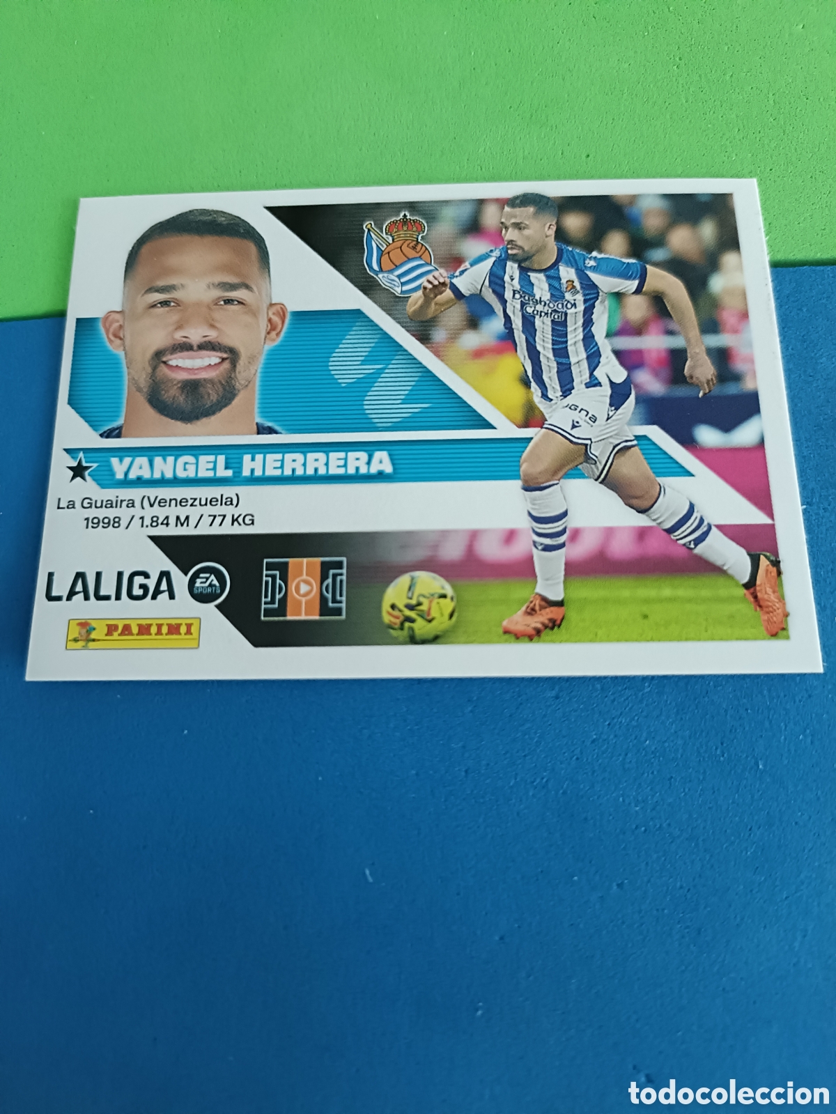 Cromos de f&uacute;tbol: Panini cromos stickers Liga este 2026 2027 26 27 - Real Sociedad 13A Yangel Herrera