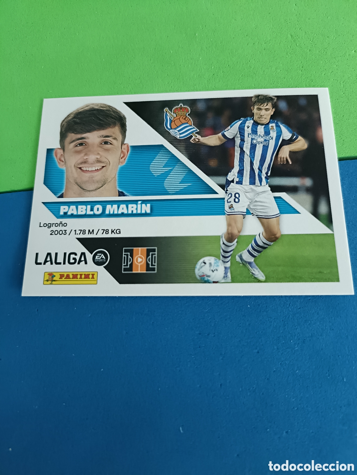 Cromos de f&uacute;tbol: Panini cromos stickers Liga este 2026 2027 26 27 - Real Sociedad 11 Pablo Mar&iacute;n