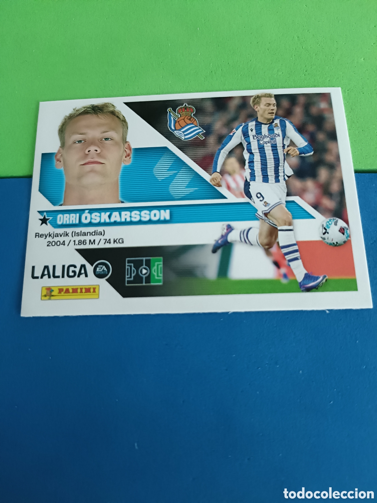 Cromos de f&uacute;tbol: Panini cromos stickers Liga este 2026 2027 26 27 - Real Sociedad 19 Oskarsson