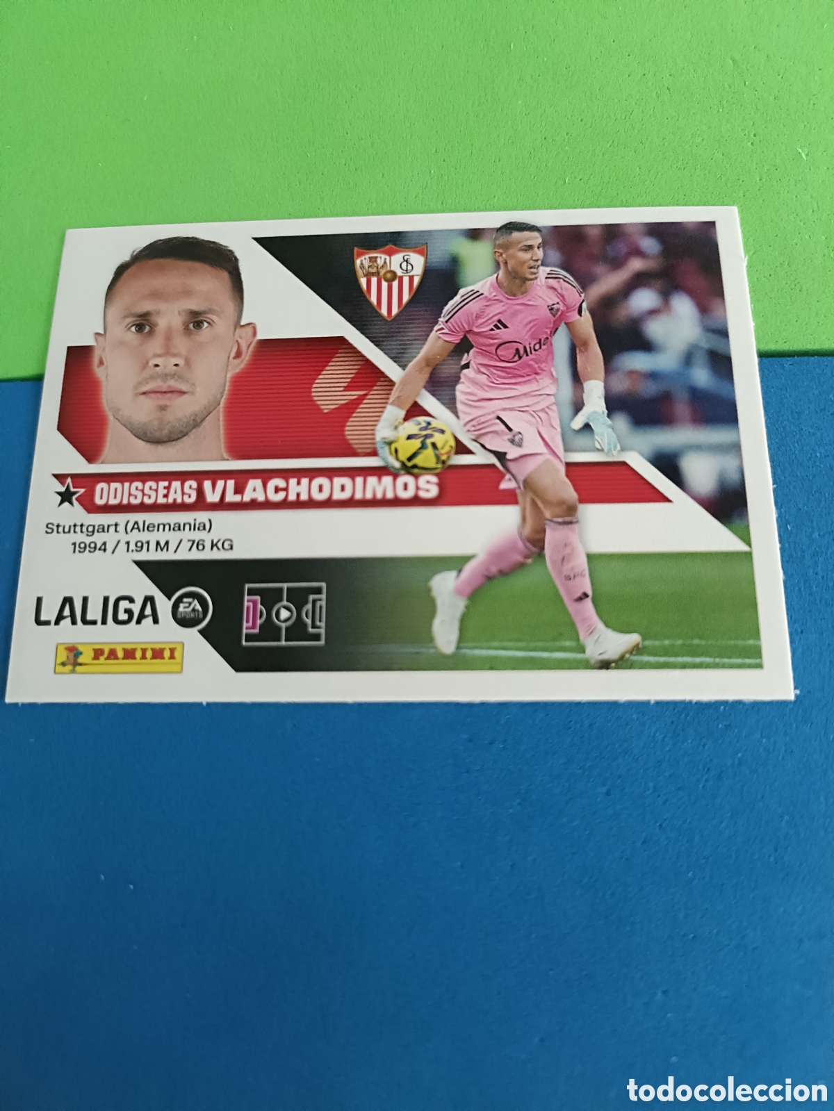 Cromos de f&uacute;tbol: Panini cromos stickers Liga este 2026 2027 26 27 - Sevilla 3 Vlachodimos