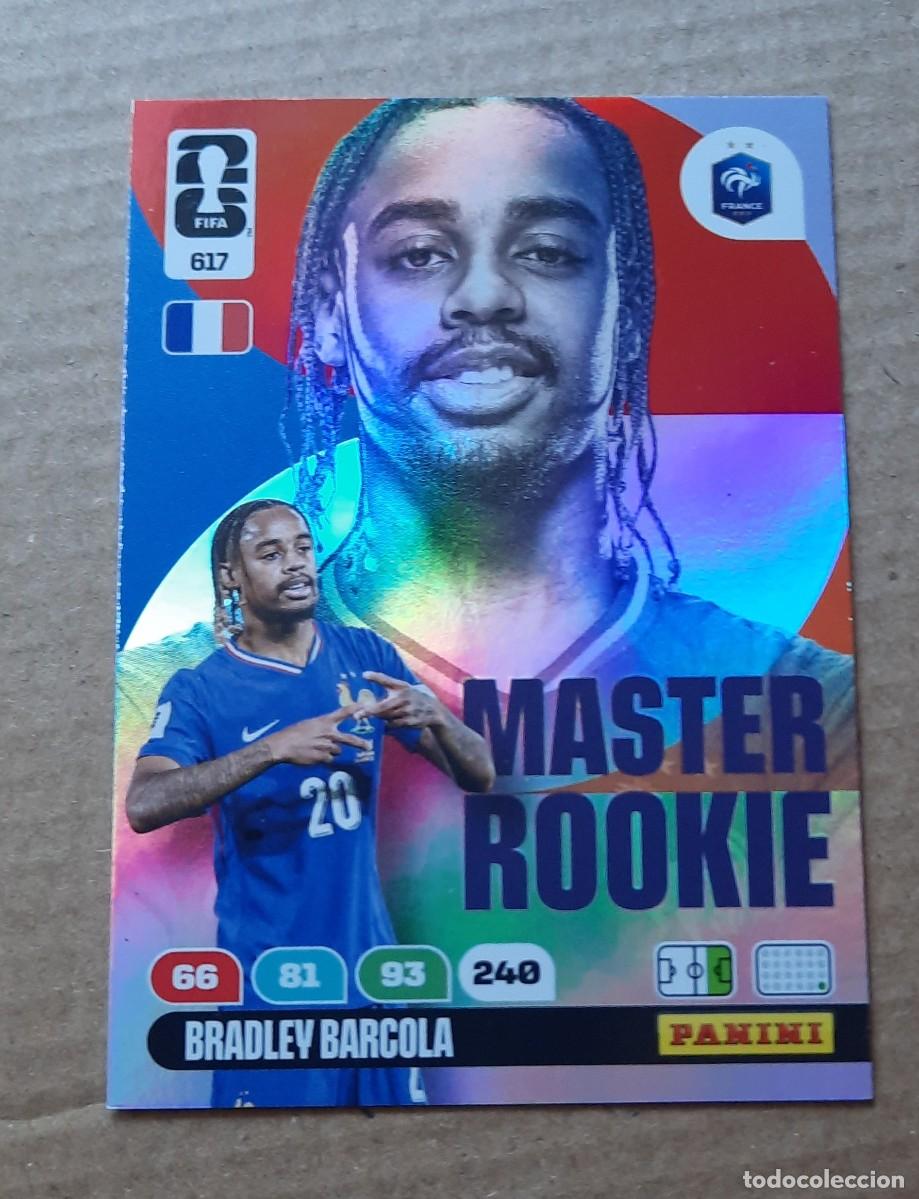 Cromos de f&uacute;tbol: Master Rookie Francia, Bradley Barcola 617 ,World Cup 2026