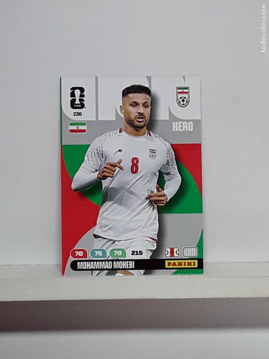 Cromos de Futebol: ADRENALYN MUNDIAL 2026 WORLD CUP 26 ALBUM PANINI N 236 IRAN MOHAMMAD MOHEBI