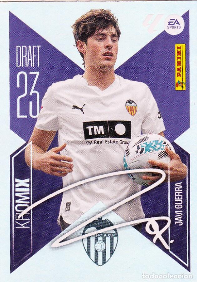 Cromos de f&uacute;tbol: ESTE 2026-27 * JAVI GUERRA * DRAFT 23 CROMIX K 12 - DEL VALENCIA (NUEVO DE SOBRE) (A-20)