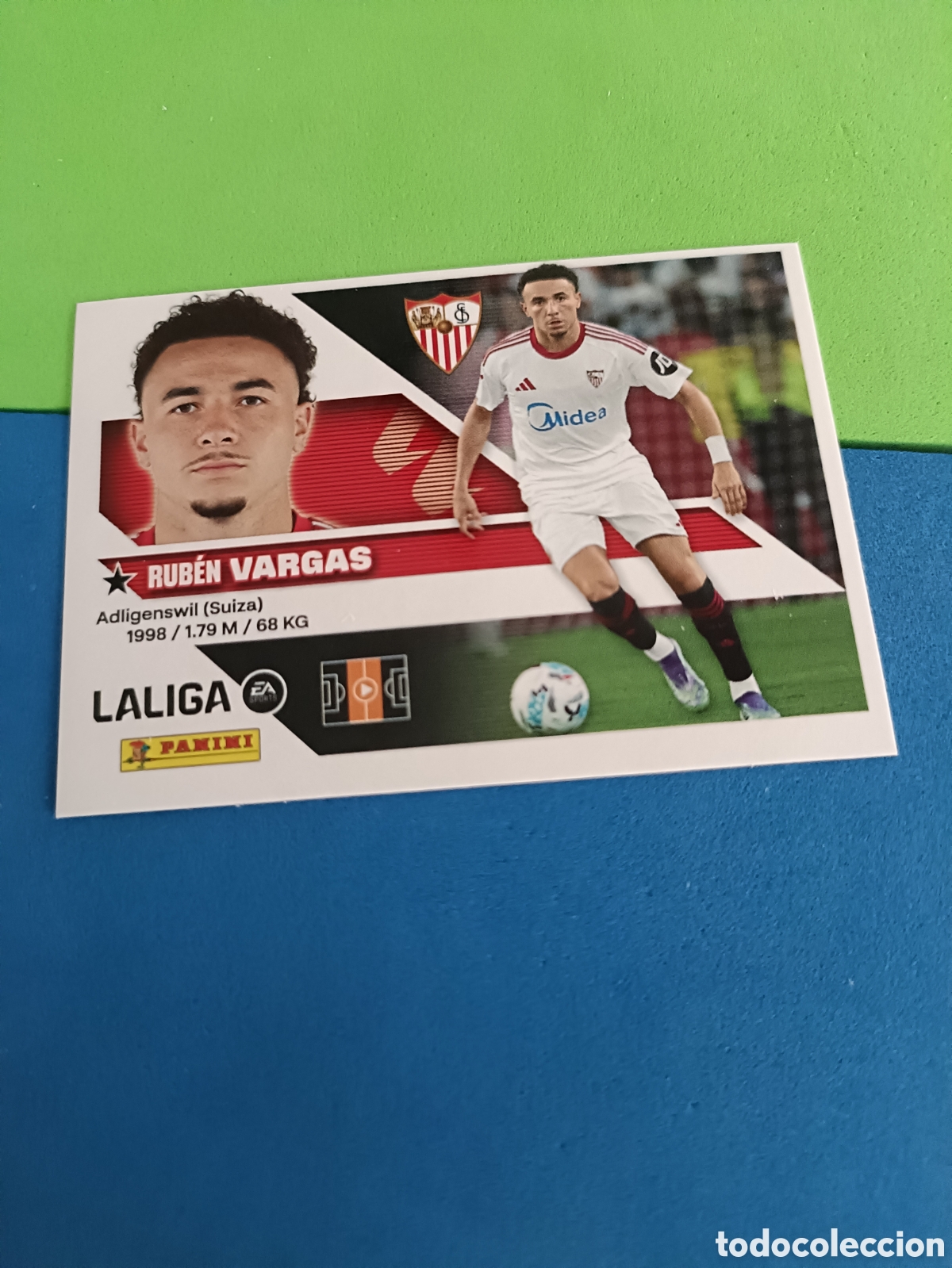 Cromos de f&uacute;tbol: Panini cromos stickers Liga este 2026 2027 26 27 - Sevilla 15 Vargas