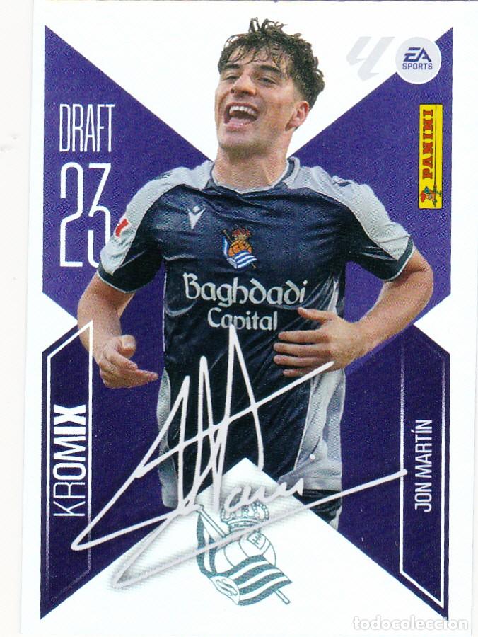 Cromos de f&uacute;tbol: ESTE 2026-27 * JON MART&Iacute;N * DRAFT 23 CROMIX K 13 - DEL REAL SOCIEDAD (NUEVO DE SOBRE) (A-20)