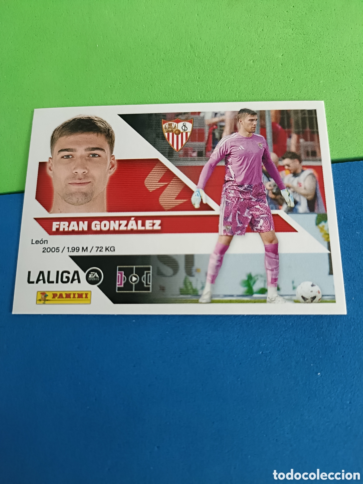 Cromos de f&uacute;tbol: Panini cromos stickers Liga este 2026 2027 26 27 - Sevilla 4 Fran Gonz&aacute;lez