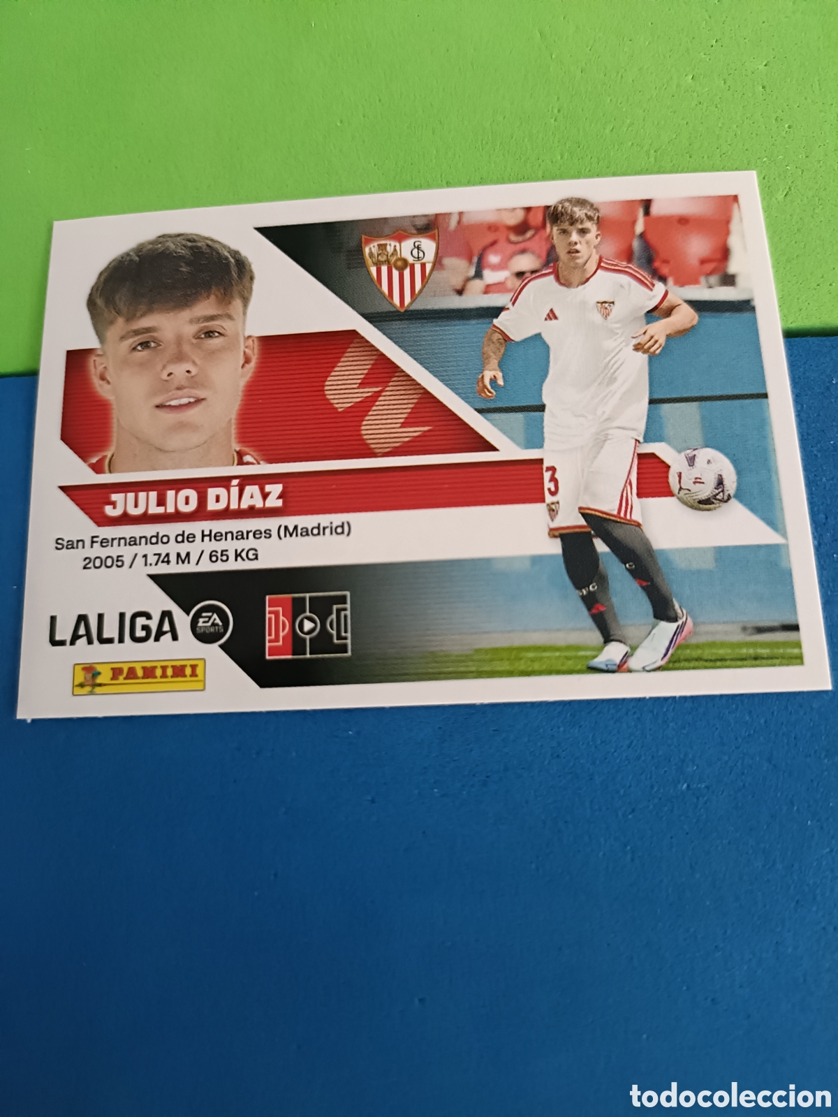 Cromos de f&uacute;tbol: Panini cromos stickers Liga este 2026 2027 26 27 - COLOCA Sevilla 8BIS Julio D&iacute;az