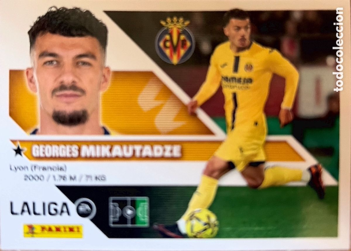 Cromos de f&uacute;tbol: 19.- Mikautadze (VILLARREAL) - COLECCIONES ESTE 2026/27 (PANINI)