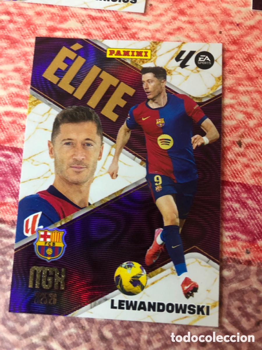 Cromos de f&uacute;tbol: Lewandowski elite n&uacute;mero 10 Del Barcelona megacracks 25-26 2025-2026