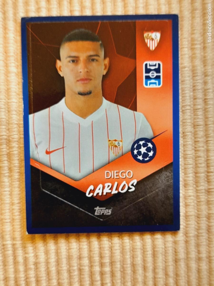 Cromos de f&uacute;tbol: CROMO N&ordm; 522 DIEGO CARLOS, SEVILLA FC 21-22 2021 2022 UEFA CHAMPIONS LEAGUE. TOPPS