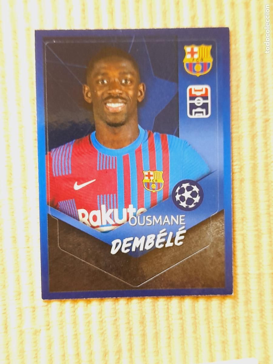 Cromos de f&uacute;tbol: CROMO N&ordm; 389 OUSMANE DEMBELE, FC BARCELONA 21-22 2021 2022 UEFA CHAMPIONS LEAGUE. TOPPS