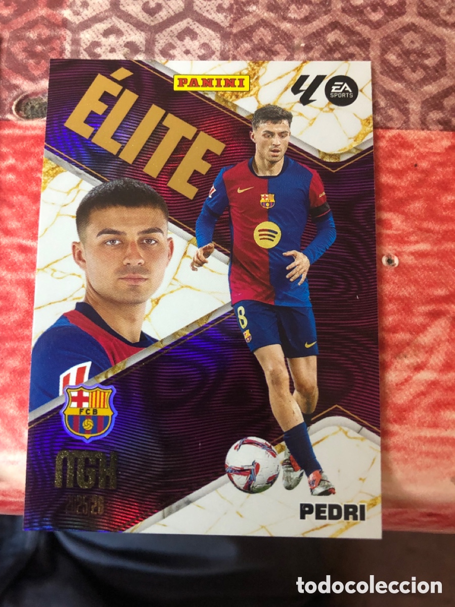 Cromos de f&uacute;tbol: Pedri elite n&uacute;mero 15 Del Barcelona megacracks 25-26 2025-2026