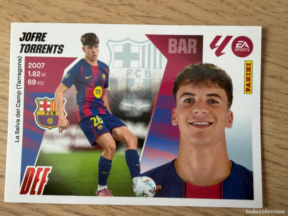 Cromos de f&uacute;tbol: 7 BIS JOFRE TORRENTS COLOCA BARCELONA 25 26 2025 2026 LIGA EA SPORTS COLECCIONES ESTE SIN PEGAR