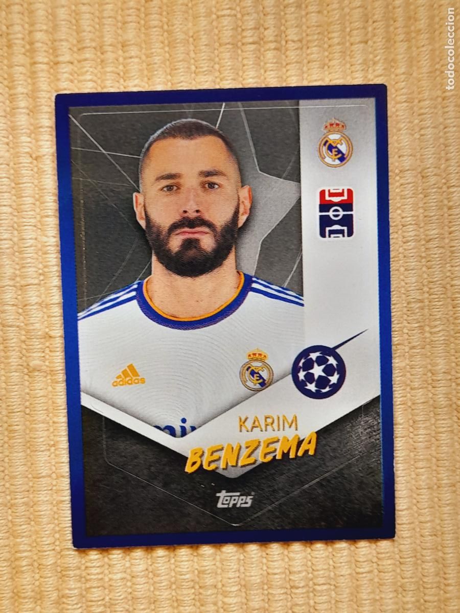 Cromos de f&uacute;tbol: CROMO N&ordm; 317 KARIM BENZEMA, REAL MADRID 21-22 2021 2022 UEFA CHAMPIONS LEAGUE. TOPPS