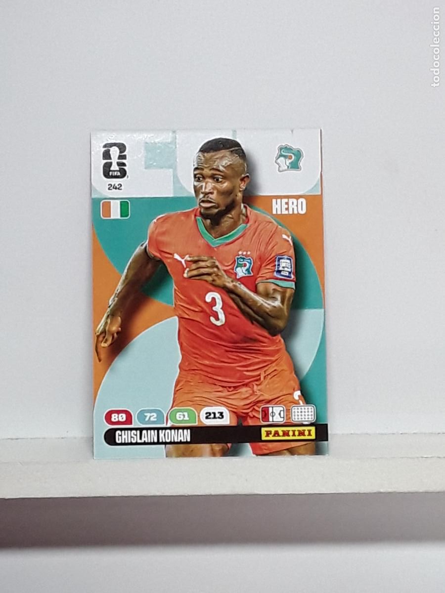 Cromos de f&uacute;tbol: ADRENALYN MUNDIAL 2026 WORLD CUP 26 ALBUM PANINI N 242 COSTA DE MARFIL GHISLAIN KONAN