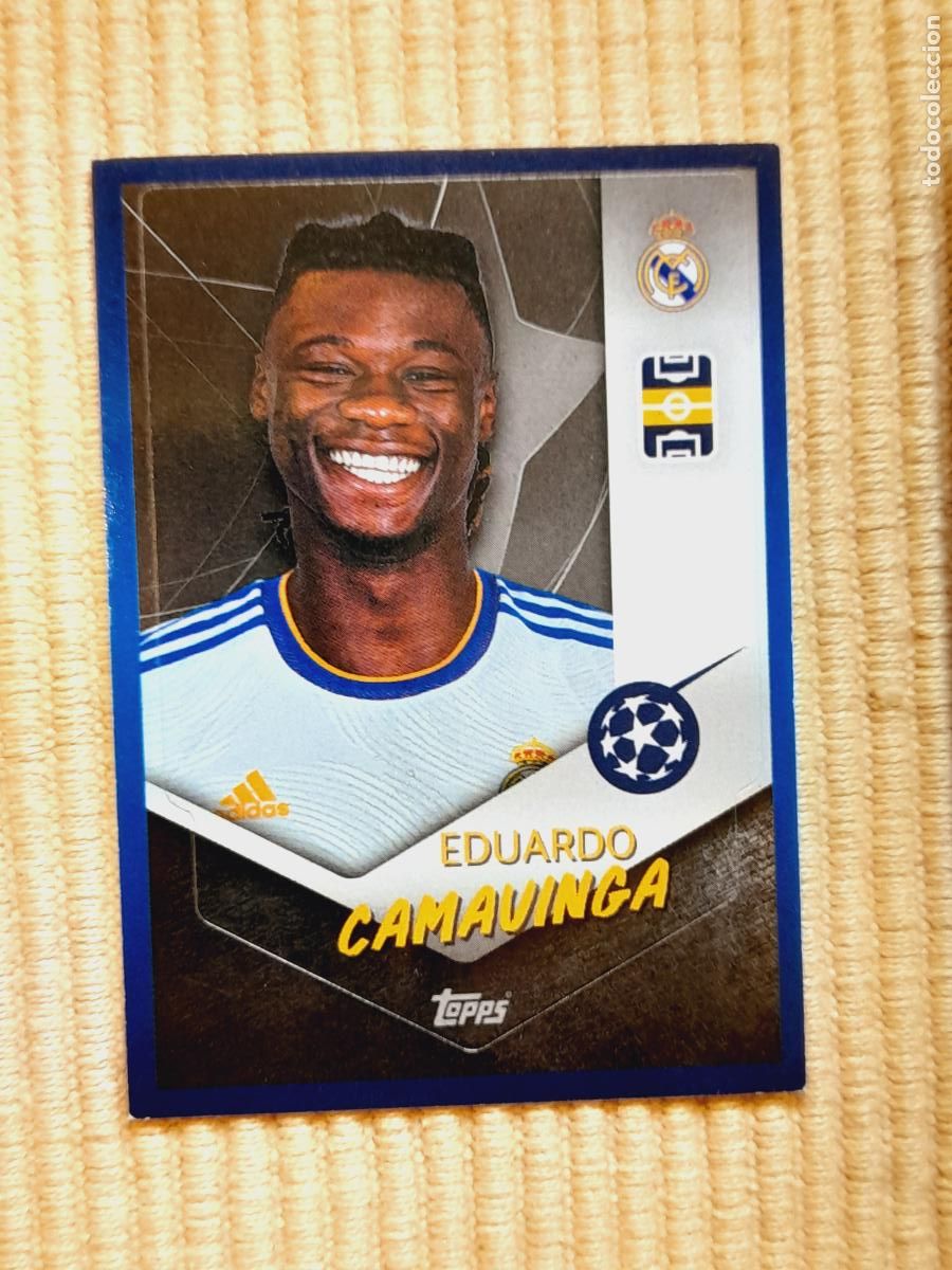 Cromos de f&uacute;tbol: CROMO N&ordm; 315 EDUARDO CAMAVINGA, REAL MADRID 21-22 2021 2022 UEFA CHAMPIONS LEAGUE. TOPPS