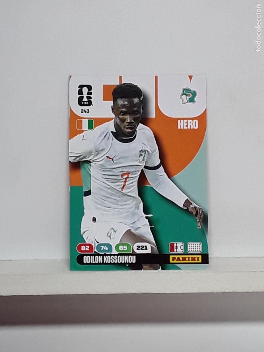 Cromos de f&uacute;tbol: ADRENALYN MUNDIAL 2026 WORLD CUP 26 ALBUM PANINI N 243 COSTA DE MARFIL ODILON KOSSOUNOU