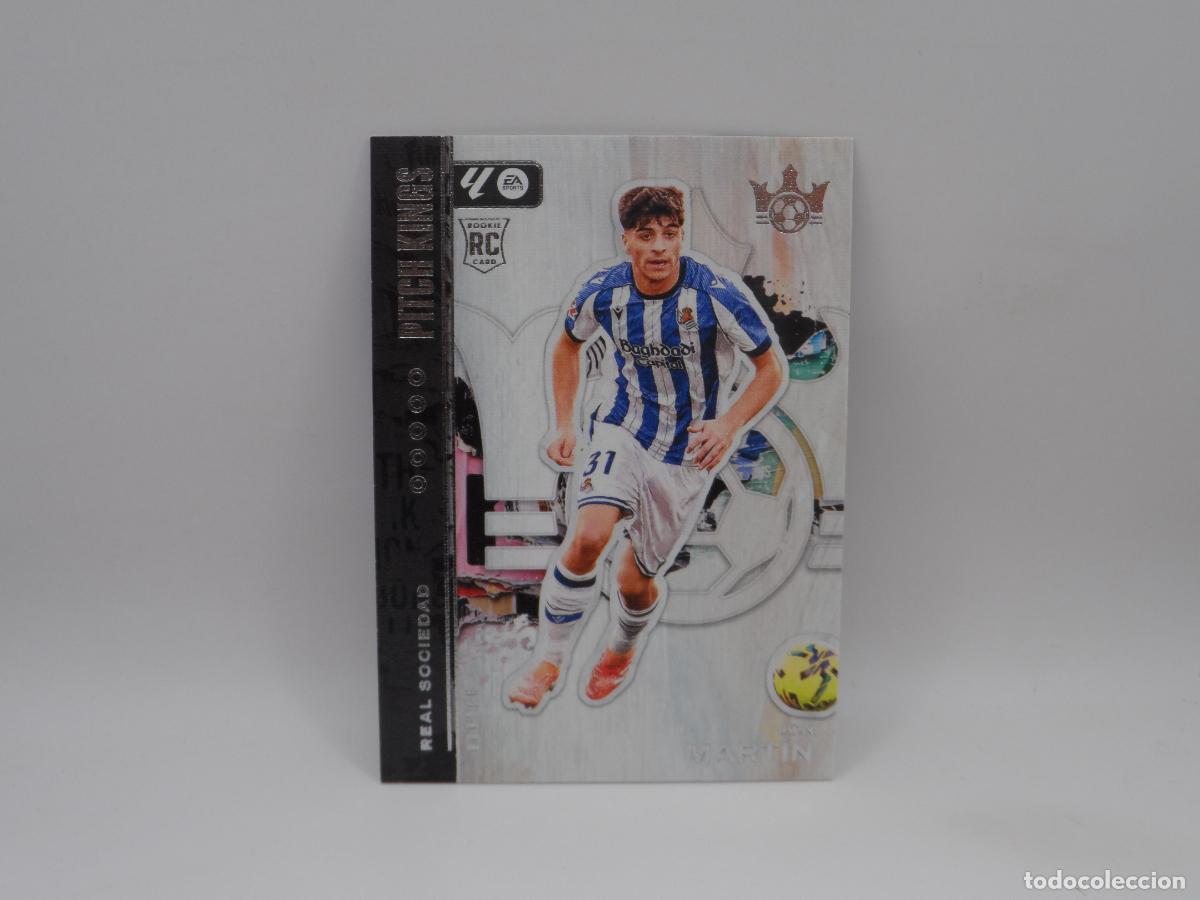 Cromos de f&uacute;tbol: 55 JON MARTIN REAL SOCIEDAD ROOKIE PANINI PITCH KINGS 2025 2026 25 26
