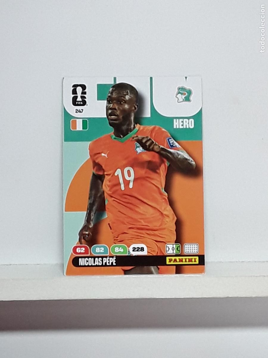 Cromos de f&uacute;tbol: ADRENALYN MUNDIAL 2026 WORLD CUP 26 ALBUM PANINI N 247 COSTA DE MARFIL NICOLAS PEPE