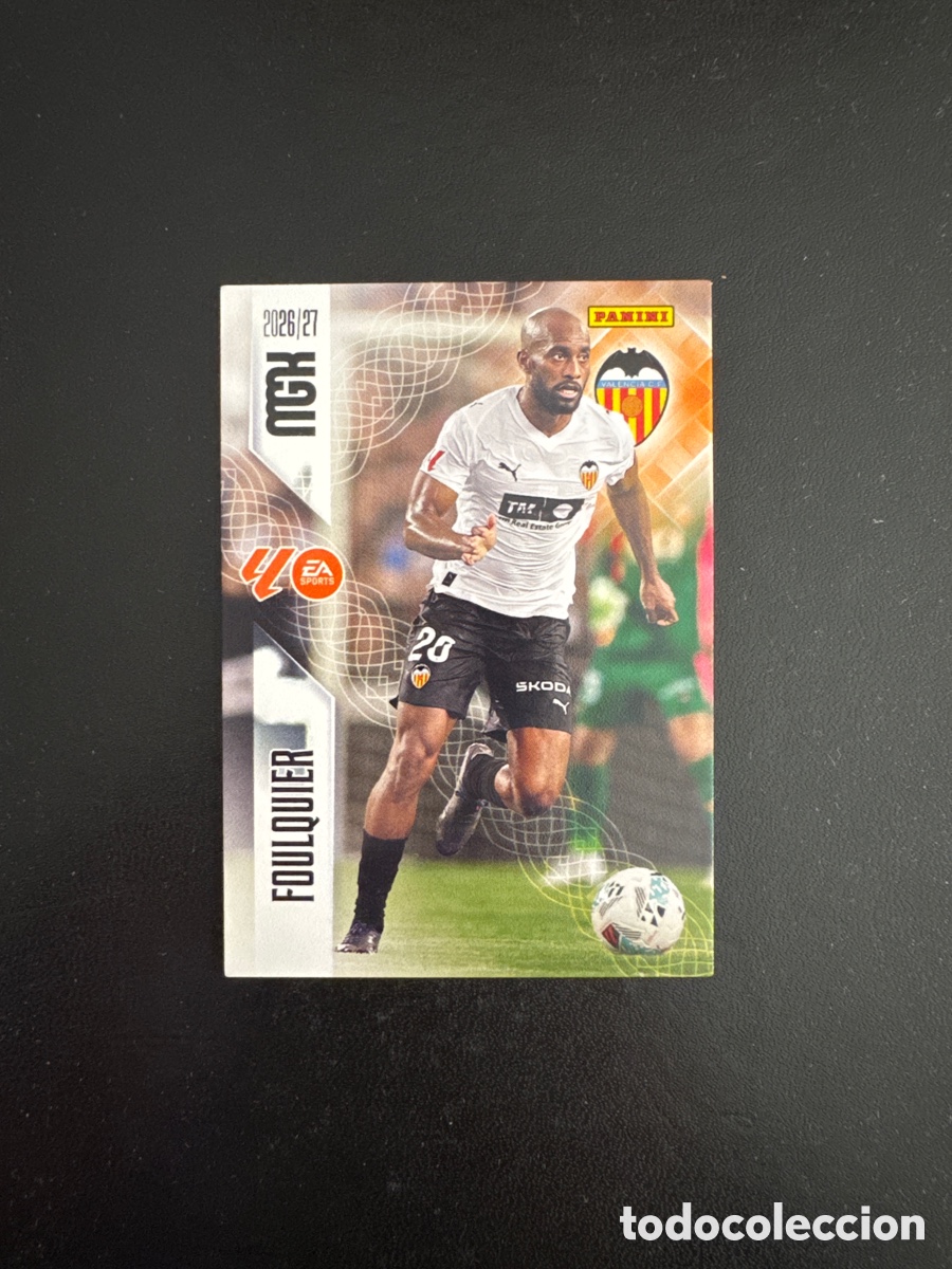 Cromos de f&uacute;tbol: FOULQUIER VALENCIA NUMERO 346 MEGACRACKS 2026 2027