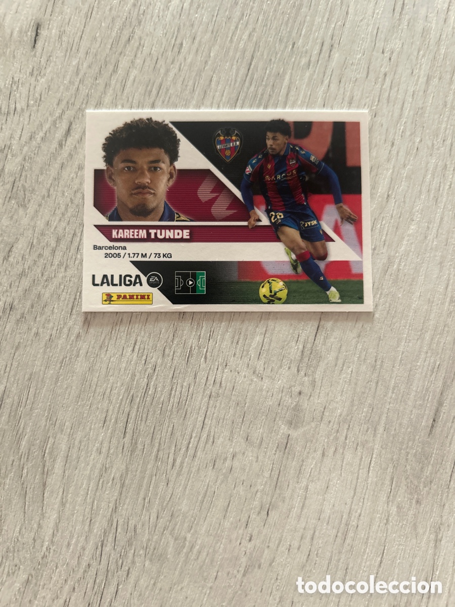 Cromos de f&uacute;tbol: Tunde 16 Levante Liga Este 2026/27 26-27 Panini
