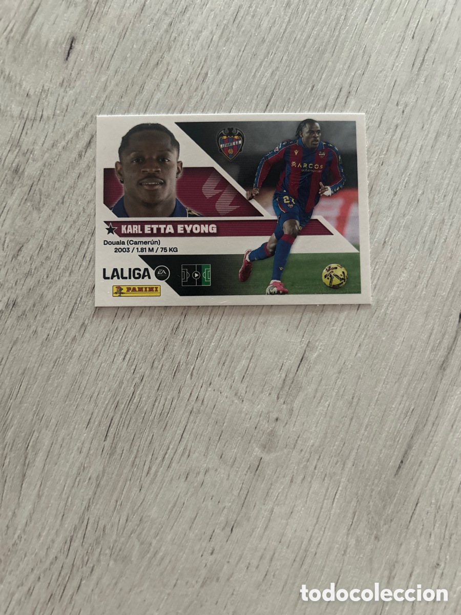 Cromos de f&uacute;tbol: Etta Eyong 19 Levante Liga Este 2026/27 26-27 Panini