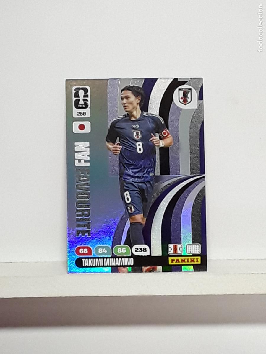 Cromos de f&uacute;tbol: ADRENALYN MUNDIAL 2026 WORLD CUP 26 ALBUM PANINI N 250 JAPON JAPAN TAKUMI MINAMINO