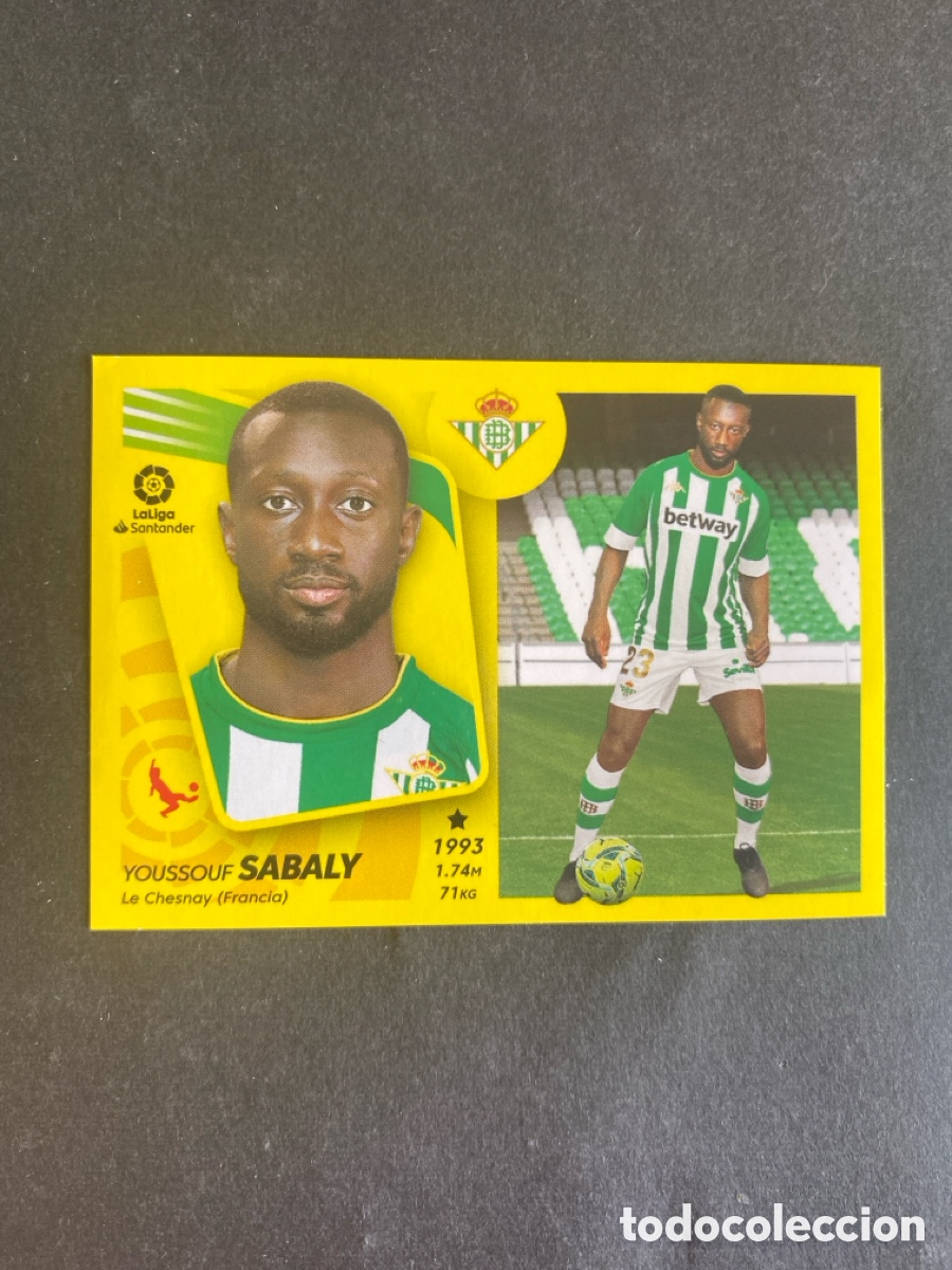 Cromos de f&uacute;tbol: Cromo liga 21/22 R Betis N* 2 &uacute;ltimos fichajes