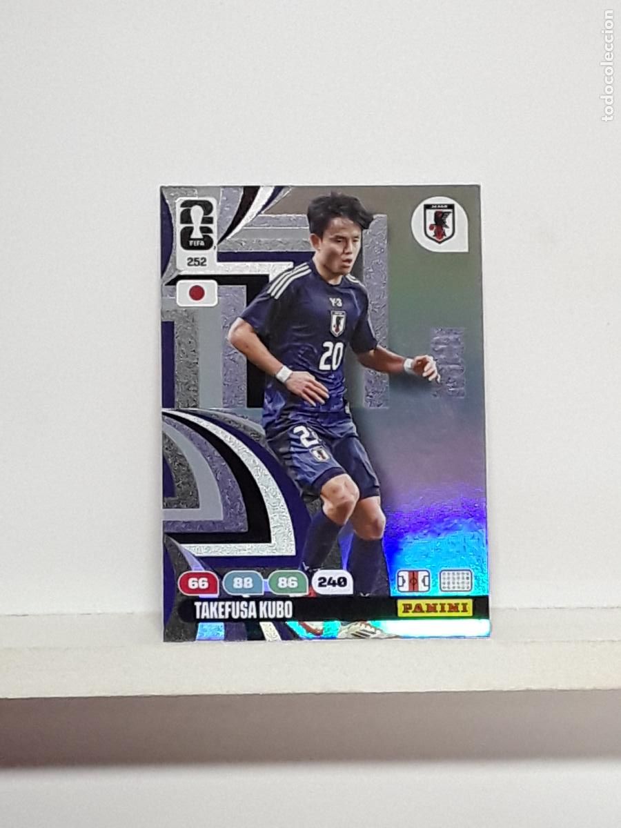 Cromos de f&uacute;tbol: ADRENALYN MUNDIAL 2026 WORLD CUP 26 ALBUM PANINI N 252 JAPON JAPAN TAKEFUSA KUBO