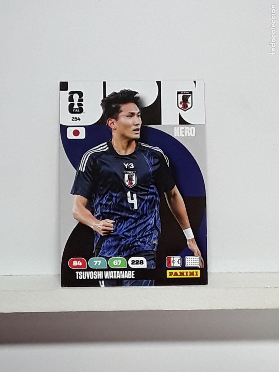 Cromos de f&uacute;tbol: ADRENALYN MUNDIAL 2026 WORLD CUP 26 ALBUM PANINI N 254 JAPON JAPAN TSUYOSHI WATANABE
