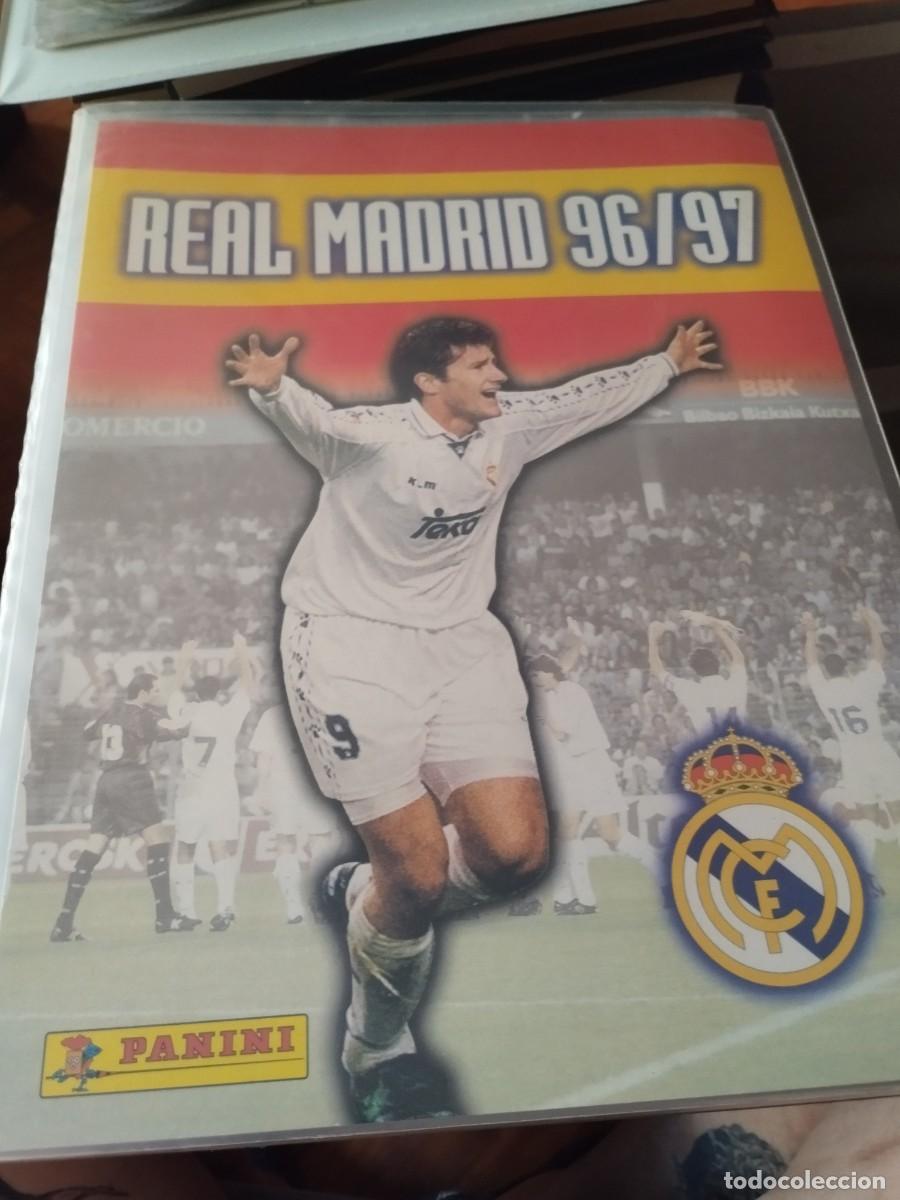 Cromos de f&uacute;tbol: &Aacute;lbum Real Madrid temporada 96/97 de Panini