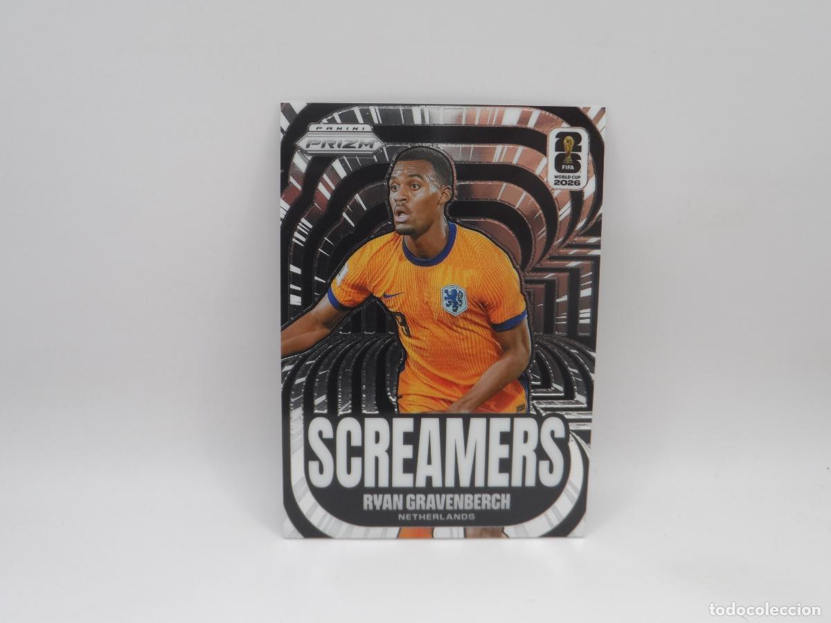 Football Stickers: 8 RYAN GRAVENBERCH NETHERLANDS SCREAMERS PANINI PRIZM WORLD CUP 2026
