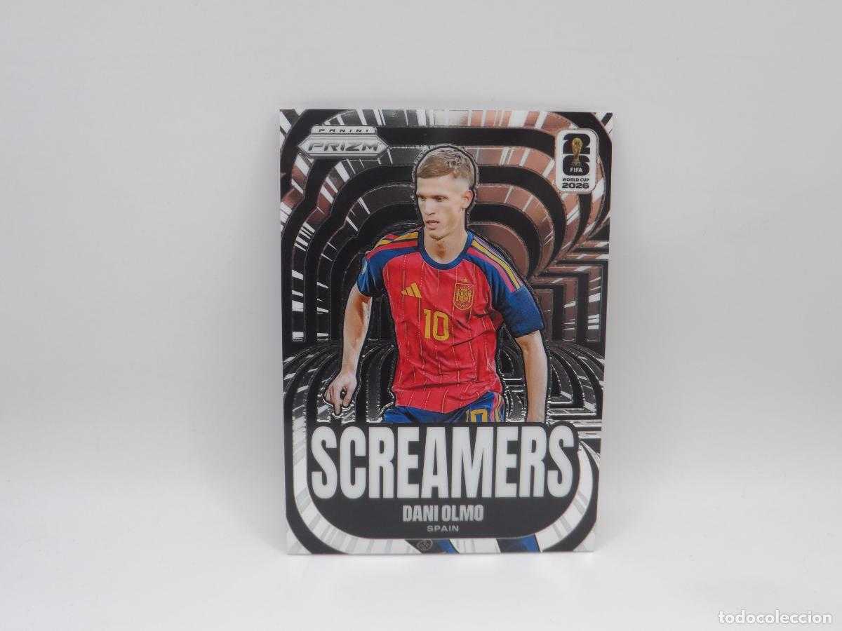 Cromos de f&uacute;tbol: 18 DANI OLMO ESPA&Ntilde;A SCREAMERS PANINI PRIZM WORLD CUP 2026