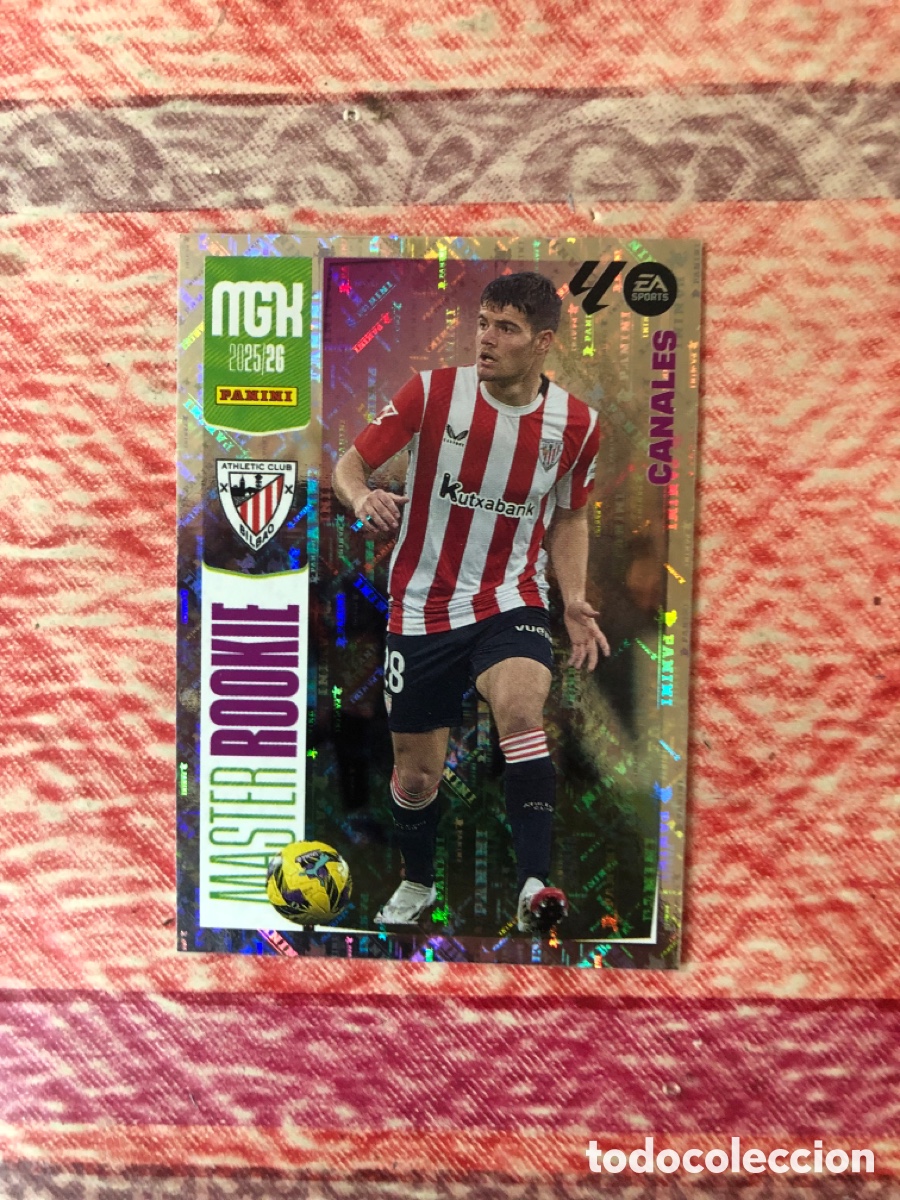 Cromos de f&uacute;tbol: Canales serie Master Rookie n&uacute;mero 406 Del Athletic de Bilbao megacracks 25-26 2025-2026