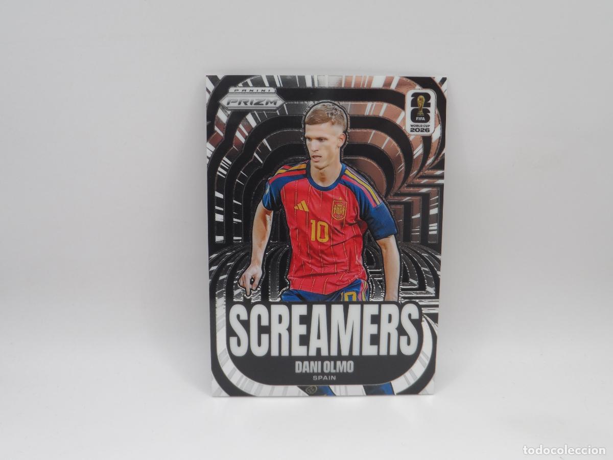 Cromos de f&uacute;tbol: 18 DANI OLMO ESPA&Ntilde;A SCREAMERS PANINI PRIZM WORLD CUP 2026