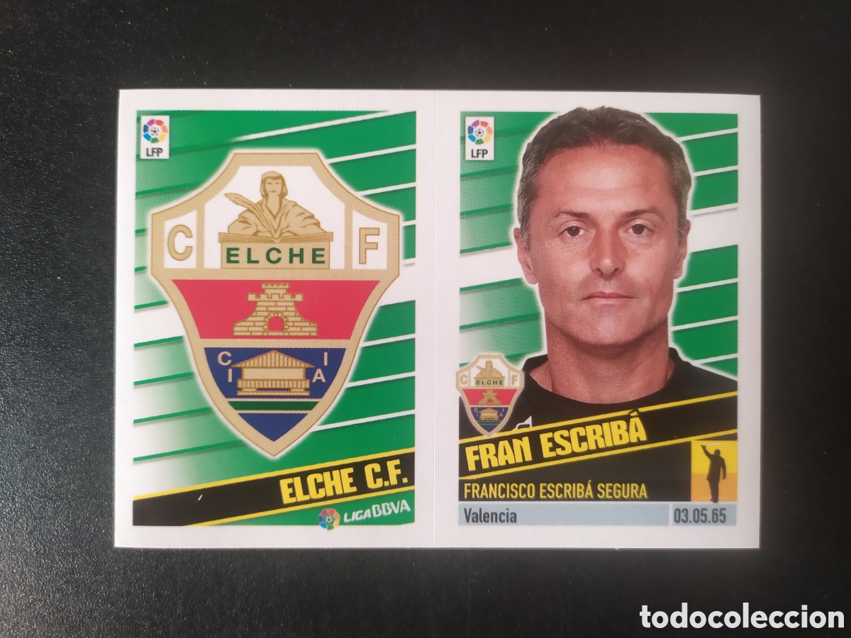 Football Stickers: Liga este 2013 2014 13 14 panini escudo Fran Escrib&aacute; n&deg; 7 Elche