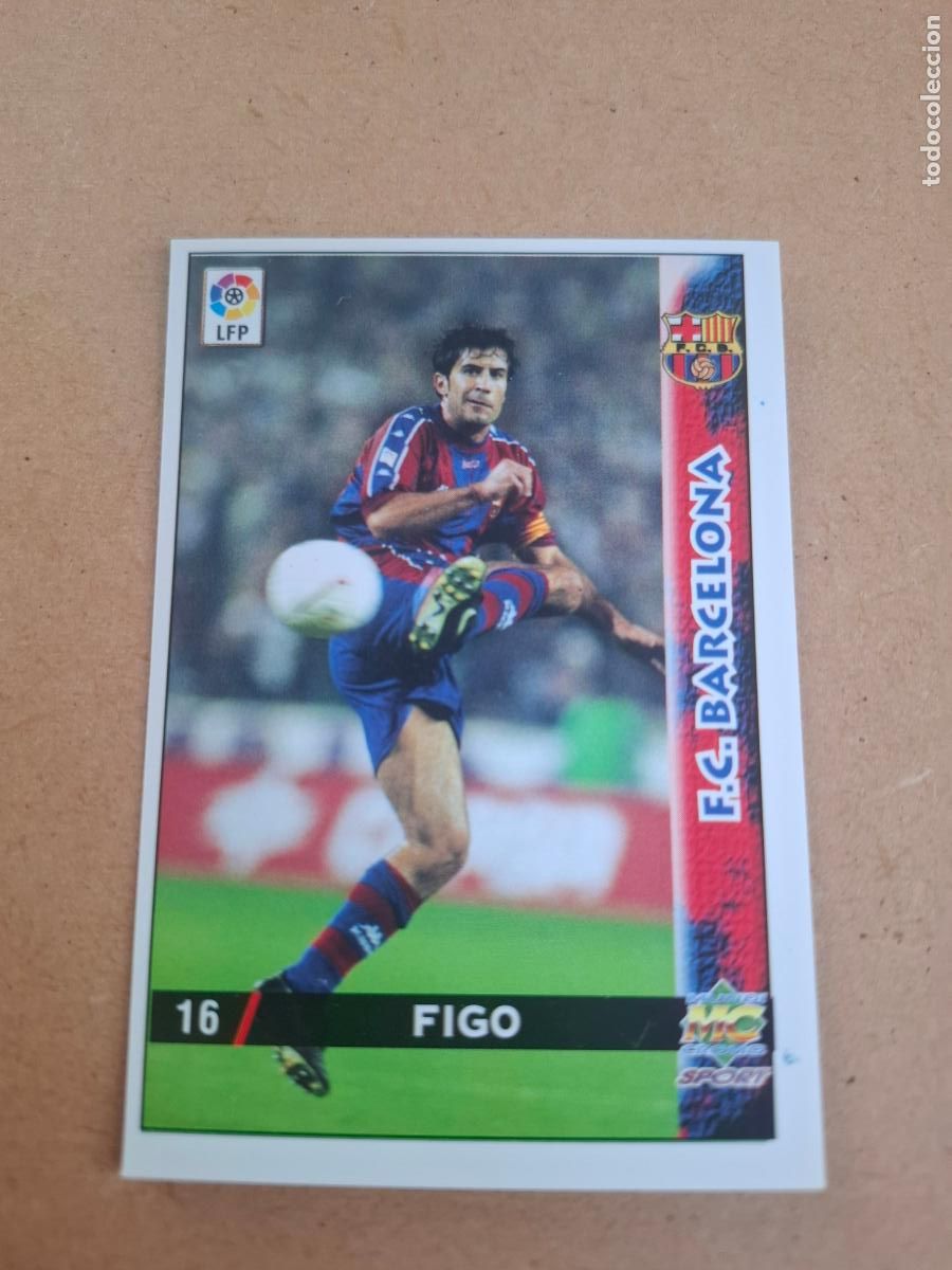 Football Stickers: MUNDICROMO 98 99 1998 1999 - 16 FIGO - FC. BARCELONA