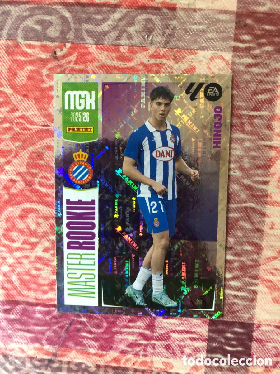 Football Stickers: Hinojo serie Master Rookie n&uacute;mero 413 Del Espa&ntilde;ol megacracks 25-26 2025-2026