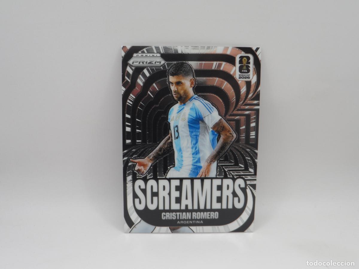 Cromos de f&uacute;tbol: 13 CRISTIAN ROMERO ARGENTINA SCREAMERS PANINI PRIZM WORLD CUP 2026